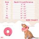 Supet Inflatable Dog Cone Collar for Large Medium Small Dogs, Soft Cone Collar for Dogs Cats, ECollar Doggie Neck Donut Dog Cone Alternative After Surgery (S)