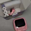 Kids Instant Print Camera- Christmas Birthday Gifts for Age 3-12 Girls Boys- Selfie Digital Camera with 32GB SD Card- Toddlers Portable Travel Toy for 3 4 5 6 7 8 9 10 Year Old Girls Boys-Pink