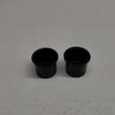 SEETOOOGAMES Jumbo Aluminum Drop-in Poker Table Cup Holder Insert (Pack of 2) (Black)