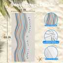 Mental Health Beach Towel, Mental Health Beach Towels Oversized Gifts for Women Men, Progress is Not Linear Therapy Quick Dry Travel Sand Free Towel Decor for Bathroom Swimming Pool 30x60in