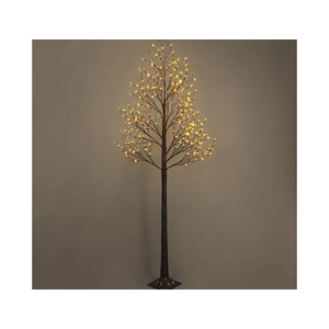 CAPHAUS 8 Feet Willow Lighted Twig Tree w/ 240 LED Light, 96 Inch Fake Willow Tree w/Lights, Warm White Lights, Artificial Twinkling Willow Branch Tree for Festival, Holiday Decoration Indoor