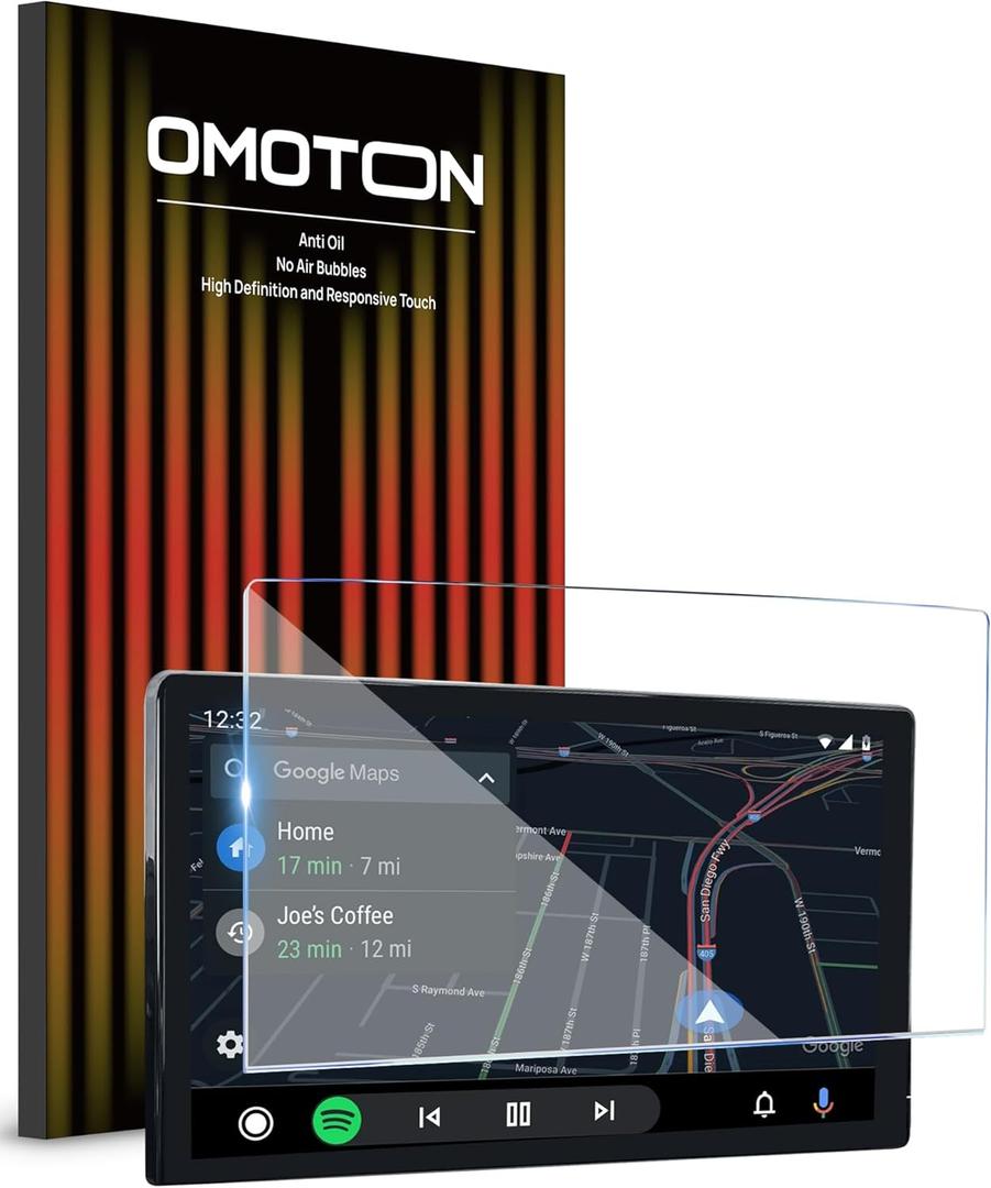 OMOTON Screen Protector for Ford Explorer 2025, 13.2 Inch Touchscreen Tempered Glass Protector (Active/ST-Line/Platinum/ST) HD Clear, Anti-Scratch, Anti-Fingerprint