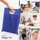 Choice Marts Merchandise Bags 100 Count Indigo Color 9" x 12" Bags 1.5 Mil Thick Glossy With Handles