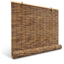 Bamboo Blinds for Interior Windows, Custom Bamboo Shades for Indoor Windows, Light Filtering, Easy to Install, Bambo Roll Up Blinds for Outdoor Patio, Decks, Porch, Backyards