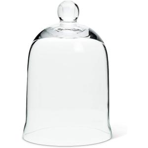 Abbott Collection 27-Carolyn-SM Small Bell Shaped Glass Cloche, Clear (6" H)