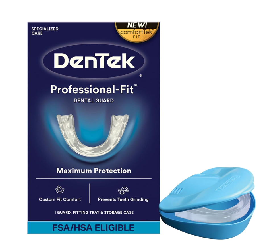 DenTek ProfessionalFit Dental Guard, Mouth Guard for Grinding Teeth at Night, 1 Count