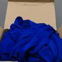 CHENGU 100 Pcs Spandex Chair Sashes Plain Bow Wedding Royal Chair Bands Without Buckle Birthday Decorations Elastic Ties Spandex Slider Sashes for Events Party Ceremony, Blue