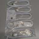 [ MFi Certified ] 5Pack 6ft iPhone Charger Cable, Long Lightning Cable 6 Foot, High Fast 6 Feet iPhone Charging Cable Cord Connector for iPhone 12 Mini 12 Pro Max 11 Pro MAX XS Xr X 6 AirPods (white)