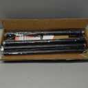 Black Curtain Rods for Windows 48-90Inch(4-7.5ft) Heavy Duty Wrap Around Blackout Curtain Rods,Adjustable Room Darkening Drapery Rod for Bedroom, Living Room, Sliding Door & Outdoor Patio