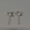 JAKAWIN Pearl Bride Wedding Hair Pins Silver Bridal Hair Piece Accessories Decorative Hair Clips for Women HP065 (Silver)