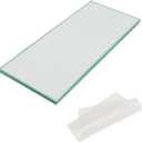 SCOTTCHEN Float Plate Glass Lapping Plate for Scary Sharp System 5-1/8in W x 11-7/8in L x 8mm T, with Anti-slip mat-1pcs