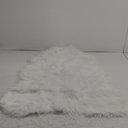 Ashler Faux Fur Rug, Fluffy White Small Sheepskin Rug, Ultra Soft 2x3 Ft Mat, Machine Washable Shag Mats, Nursery Throw for Bed, Living, Kids Room