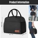 Douyadady Lunch Bag Women/Men Lunch Box Women/Men (black)