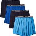 Nautica Men's 4 Pack Classic Cotton Loose Knit Boxers Size, L