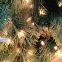 National Tree Company 7.5 ft Pre-Lit Carolina Pine Artificial Christmas Tree, 750 Clear Lights, 1,399 Tips, Includes Stand, Green