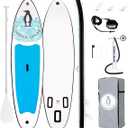Tuxedo Sailor(10'6'') Inflatable Paddle Board with SUP Accessories 2 People/Family，Anti-Slip EVA Deck,Versatile Yoga Inflatable Paddle Boards for Adults & Youth of All Skill Levels