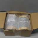 4 Pcs 200g/6.7oz Frosted Cosmetic Containers Glass Jar Empty Sample Jars with Bamboo Lids for Cream Lotion Lip Balm Makeup