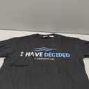 Water Immersion Baptism BAPTIZED; I HAVE DECIDED 2-Cor.5:17 T-Shirt (Small, Black)