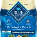 Blue Buffalo Life Protection Formula Adult Dry Dog Food, Helps Build and Maintain Strong Muscles, Made with Natural Ingredients, Chicken & Brown Rice Recipe, 5-lb. Bag (EXP 10/08/27)