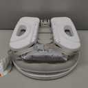 Ingenuity Deluxe Comfort Booster Seat for Kitchen Chair, Compact Fold, Portable, Lightweight, Toddler Booster Seat for Dining Table, from 6 Months to 3 Years  Grey