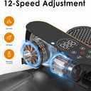 Under Desk Elliptical Machine for Senior 12 Speed Leg Exerciser While Sitting for Seniors As Seen on TV Quiet & Portable Electric Seated Foot Pedal Exerciser for Home Office