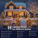 Outdoor Christmas Lights, 400LEDs 131FT Christmas Tree String Lights, IP67 Waterproof 8 Modes Warm White Holiday Lights with Remote for House Yard Xmas Decorations
