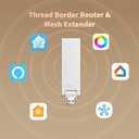 Aqara Smart Hub M100 for Home Automation, Matter Controller, Thread Border Router, Features Aqara Zigbee (Not Third-Party), Wi-Fi, Supports Apple HomeKit, Amazon Alexa, IFTTT, Home Assistant