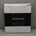 Art3d Slat Wall Panel, 3D Fluted Textured Panel 12-Tile 19.7 x 19.7in. - Black