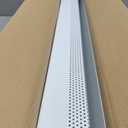 3FT-6FT Baseboard Heater Cover, Galvanized Steel Decorative Baseboard Heater Covers with Left and Right End Covers, Easy Slip-On Baseboard Covers for Hydronic Home Heating Systems, White