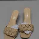 DREAM PAIRS Heels for Women Rhinestone Open Toe Low Kitten Heels Sexy Stilettos Heels Pump Sandals Party Evening Prom Dance Dress Shoes (9)