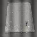 Women's Sexy V Neck Tie Halter Mesh Ruffle Hem Ruched Bodycon Cocktail Party Maxi Dresses (White, M)