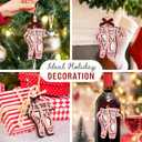 Ballerina Christmas Ornament 2025 - Wooden Pointe Shoe Ornaments for Tree - Ballet Slipper Gifts for Teen Girls, Women, Ballet Dancer Gifts for Dance Teachers, Instructors, Students