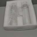 Laundry Detergent Dispenser Set with Labels and Handle for Laundry Room Organization and Storage- Easy Pour 2 Pack 50 oz Liquid Laundry Containers for Laundry Room Decor, Farmhouse Decor (Glass Lid)