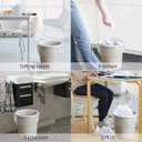 440 Counts Strong Trash Bags Garbage Bags by Teivio, Bathroom Trash Can Bin Liners, Small Plastic Bags for home office kitchen (2.6 Gallon) (1 Count (Pack of 440))