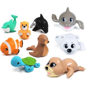 Marine Mold Free Bath Toys & Arctic Swimming Baby & Toddler Bath Toys