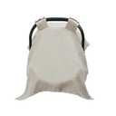 Meracorallo Muslin Baby Car Seat Cover, 100% Organic Cotton Infant Carrier Cover, Lightweight Breathable Soft Carseat Canopy for Baby Boys and Girls (Beige)