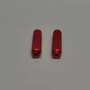 Bike Pegs 2Pcs Aluminum Alloy Anti-Skid Lead Foot Bicycle Pegs 3/8 inch Axles (Red)