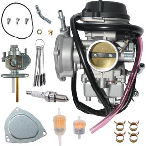 Carburetor Fit for Suzuki LTZ400 2003-2008 Quadsport ATV Carb with Fuel Valve Petcock