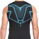 Mens Tank Tops,Sport Running Dry Fit Gym Shirt, Wicking Athletic Mesh Breathable Muscle Tee Workout Sleeveless Shirts (Black, XXL)