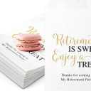 100 Pcs Retirement Cookie Bags 5 x 7 Inch Candy Buffet Party Favor Paper Bags Retirement Is Sweet Enjoy a Treat Cookie Thank You Supplies for Retirees Guest Decorating Pastry