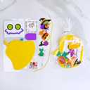 Winlyn 36 Sets Halloween Craft Kits Fall Crafts DIY Halloween Pumpkin Ornaments Art Set Bat Monster Foam Stickers Halloween Arts and Crafts for Kids Classroom Activities Party Favors Trick-Or-Treaters