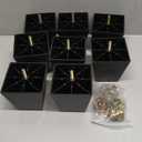 TURSTIN 8 Pack 4 Inch Furniture Legs Plastic Sofa Couch Legs Square Tapered Feet Sofa Legs with M8 T-Nuts Screws for Legs Sofas Chairs Cabinets Dressers Beds, Black