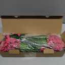 24 Bundles Artificial Flowers for Outdoors, Realistic Fake Silk Flowers for Outside Decoration, No Fade Faux Plants Outdoor Planter Window Box Porch Patio Decor(Rosy red)