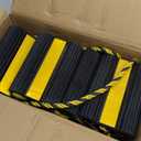 Wheel Chocks for RV Trailer Camper Truck Car, [2pair/4pack with Rope] Versatile Rubber Chocks Block Stopper for Tire with Reflective Strips, Utility Boat Travel Trailer Camper RV Accessories Must