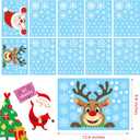 7 x 465 PCS 10 Sheet Double-Sided Christmas Window Clings, Christmas Snowflake Window Clings Stickers for Glass, Xmas Holiday Santa Claus Reindeer Snowflake Decals for Party