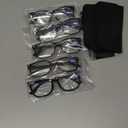 CCVOO Mix & Match Reading Glasses for Women - Lightweight, Comfortable Fit, Clear Vision - Blue Light Blocking Pack of 5 +0.75