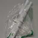 White Tension Curtain Rod for Windows 28 to 48 inch, Adjustable Expandable Pressure Spring Curtain Rod No Drilling, 7/8" Curtain Rod for Bedroom Doorway Closet Door