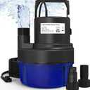 AgiiMan Submersible Water Pump - 1HP 3500GPH Pool Cover Pump for Pool Draining, Pool Cover Pump with 25FT Power Cord for Basements, Pool, Fountains, Hot Tub, Garden, Blue