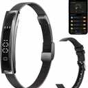 Health Smart Bracelet,Fitness Tracker with Heart Rate, Sleep Monitoring, Blood Oxygen, Step Counting for iOS and Android, No Subscription Fee, Waterproof(Black)