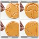 12pcs Stainless Steel Game Cookie Cutters, Korean Dalgona Candy Sugar Making Tools with Umbrella, Triangle, Star, Round Biscuit Molds for Christmas, Valentine's Baking Kits, Tin Boxed Party Favors